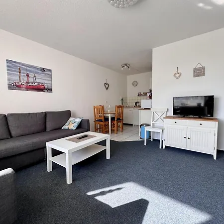 公寓 Haus Atlantic Whg 212 Seesicht 库克斯港